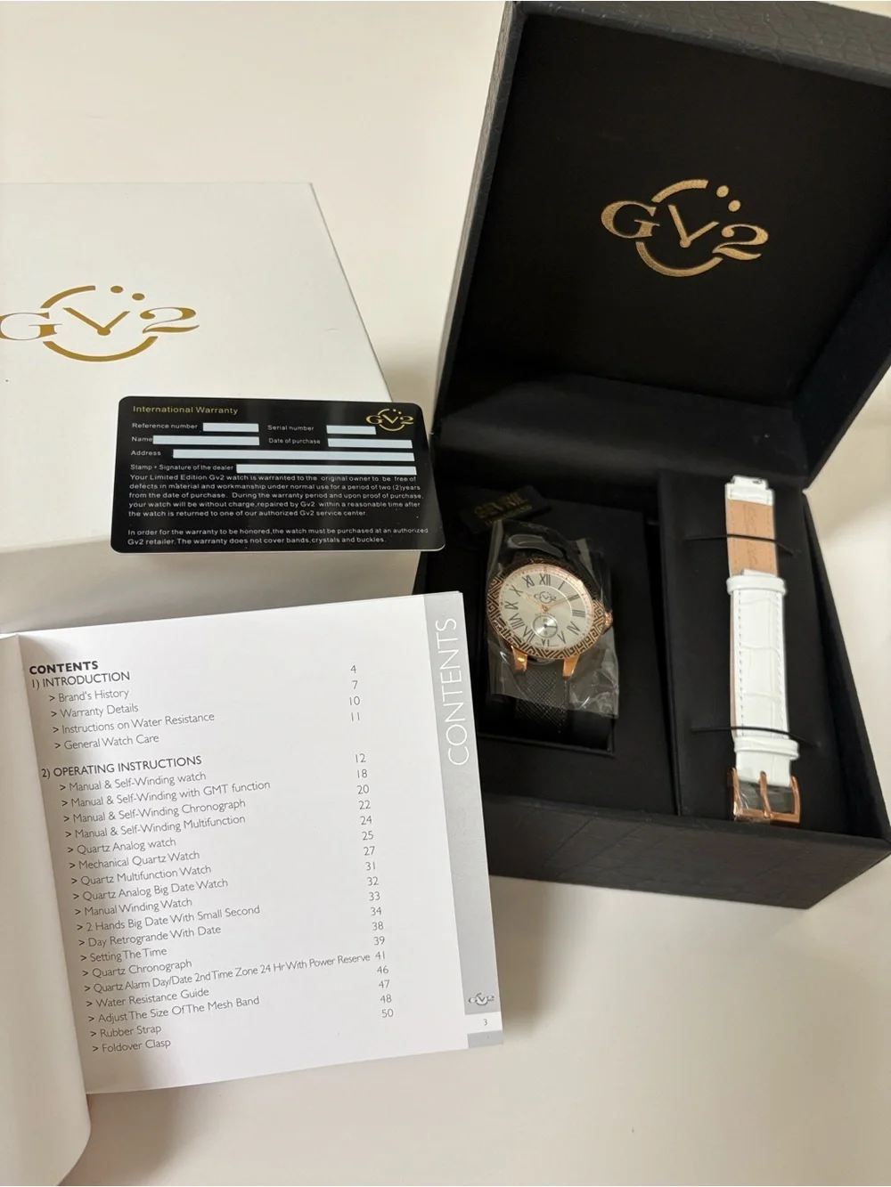 GV2 by Gevril Astor Diamond Watch 9125 Factory Sealed Limited Edition 125/500
